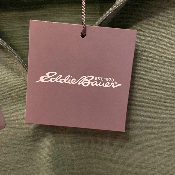 Eddie Bauer “Dark Ivy” green quarter zip UPF 50 top - size S - Picture 8 of 10